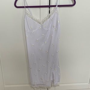 motel rocks white daisy dress